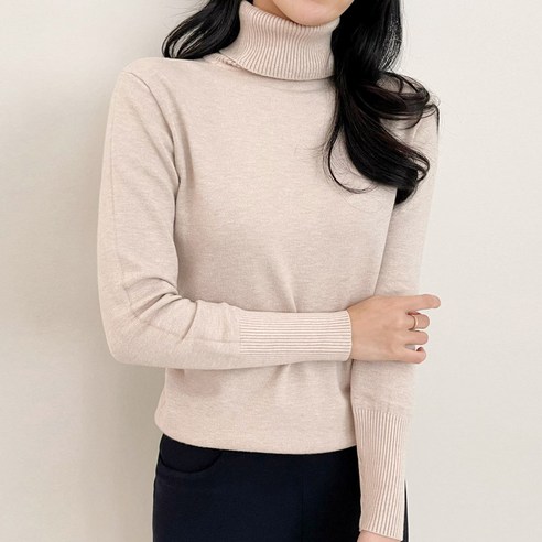 女人 時尚 服裝 頂部 高領毛衣 針織 毛衣 成年女子 成年女性 婦女