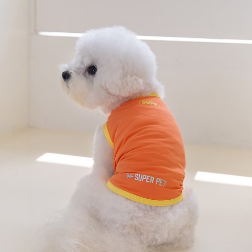 도그아이 강아지 쿨링 베스트, 오렌지, 1개