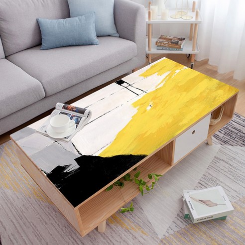 마켓A 기하학 방수 PVC 테이블매트, TYPE07, 60 x 130 cm