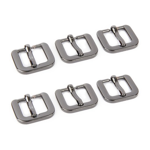 브랜드얀 가방끈 둥근 사각버클 15mm 3p, 2세트, 흑니켈