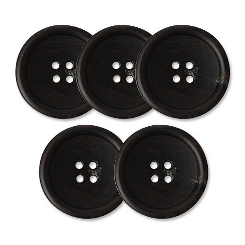 동대문단추왕 고급 무광 코트 가디건 단추 28mm, 블랙썸데이, 5개