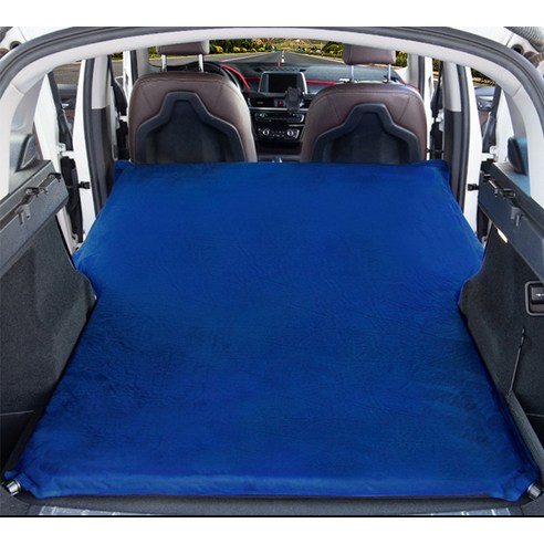 차량용 차박 자충매트 스웨이드 타입, SUV, 블루