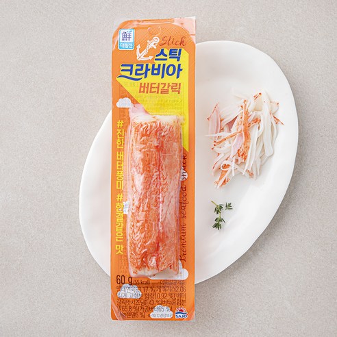 대림선 크라비아스틱 버터갈릭 맛살, 60g, 5개