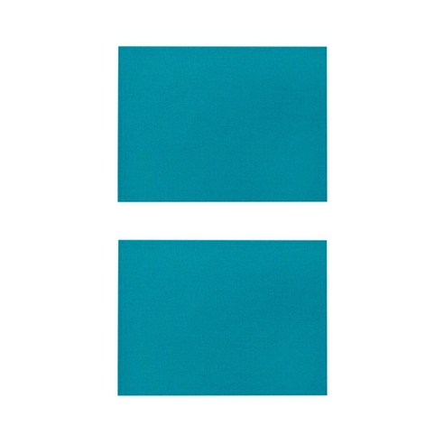 베이직 컬러 방수 린넨 미끄럼방지 플레이스 매트 2P, 007, 32 x 21 cm