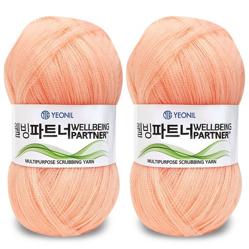 니뜨 웰빙파트너 수세미실 60g x 2p, 11 샌드, 1세트