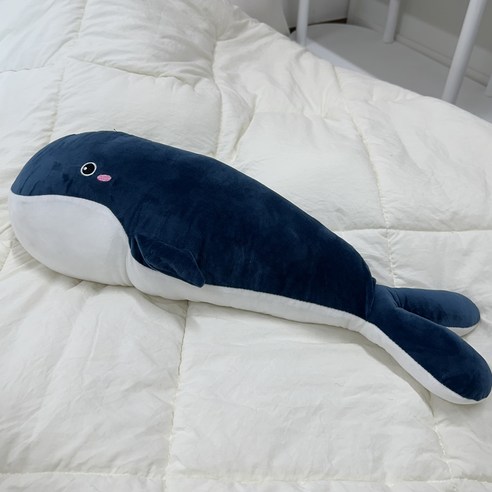 왕고래 고랭이 바디필로우 안고자는 긴배게, 블루