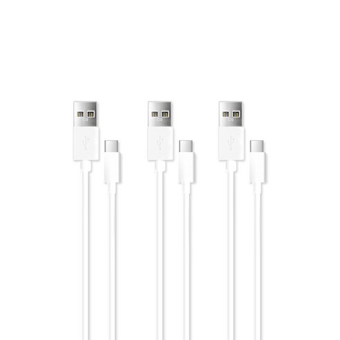 코다리 C타입 USB 충전 케이블 3p, 100cm, 화이트