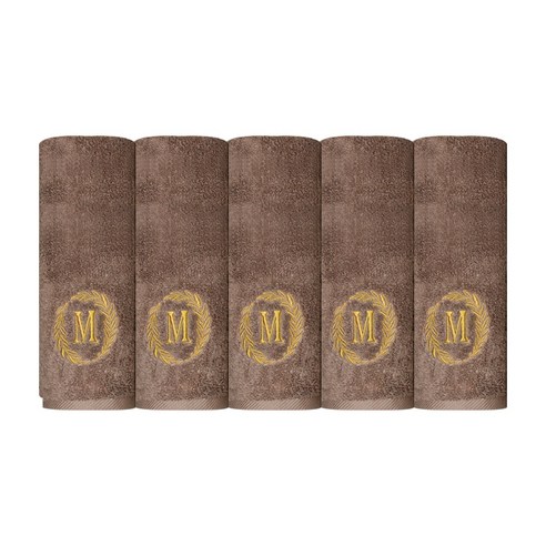 송월타월 메이저 세면타올 150g, 진갈색, 5개