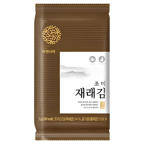 자연나라김 재래 도시락김 3p, 15g, 1개