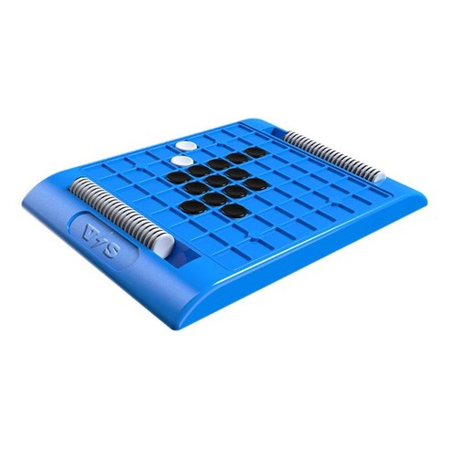YSSHOP 리버스 게임 흑백 뒤집기 보드게임 오목 캠핑용 어린이 두뇌 전략오델로 집중력, 22x32cm, PP, 블루