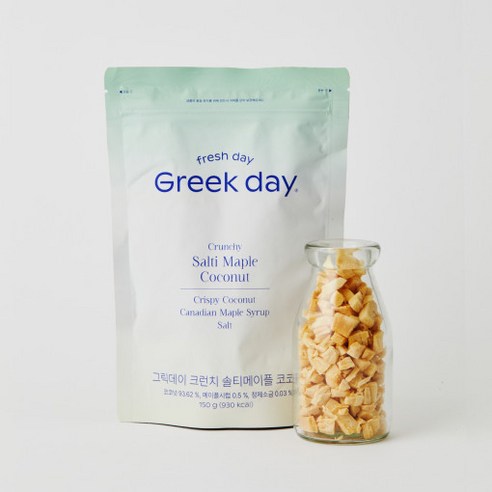 [그릭데이] 크런치 솔티메이플 코코넛 150g, 150g, 1개 - 기타과자 | 쿠팡