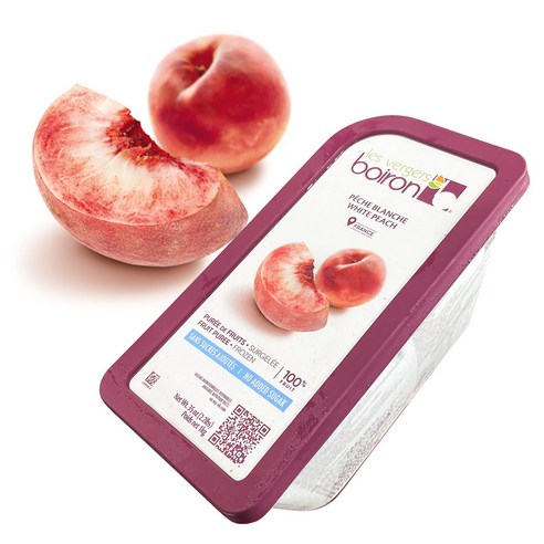 1967. 브와롱 화이트 복숭아 냉동 퓨레 1kg 브와롱 퓌레 [하절기 아이스박스 무료], 1000g, 1개