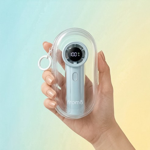 프롬비 에어터보 키링팬 립밤 선풍기 182HFPC