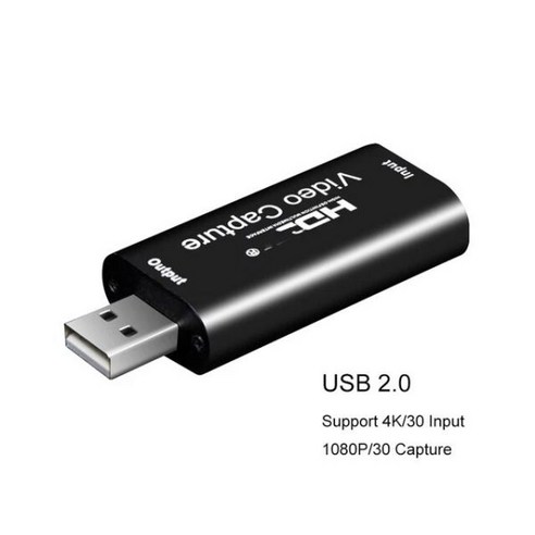 컴퓨터 유튜브 OBS 라이브 스트리밍 방송용 미니 4K USB 3.0 비디오 캡처 카드, [01] USB 2.0, 1) USB 2.0