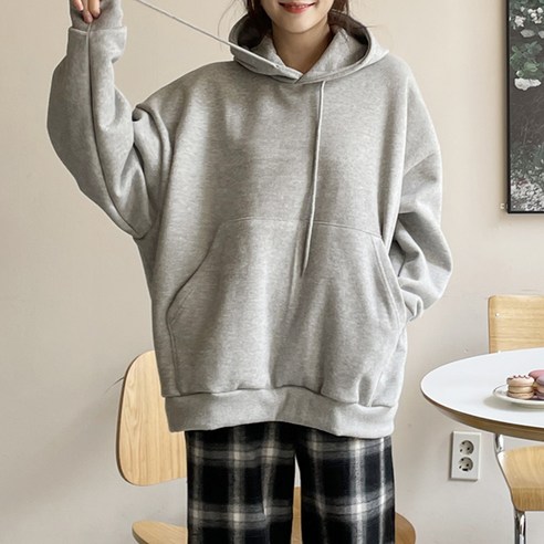토마토팩토리 무지 박시 기모후드 맨투맨