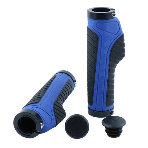 YSSHOP 고무 미끄럼 방지 자전거 핸들 바 그립 스쿠터 핸들 바 오버 그립, 132mm, 블루
