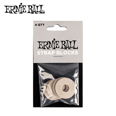 어니볼 스트랩 락 록 블록스 4개입 ERNIEBALL STRAP BLOCKS LOCK 4PK, Grey(4PK), 1개