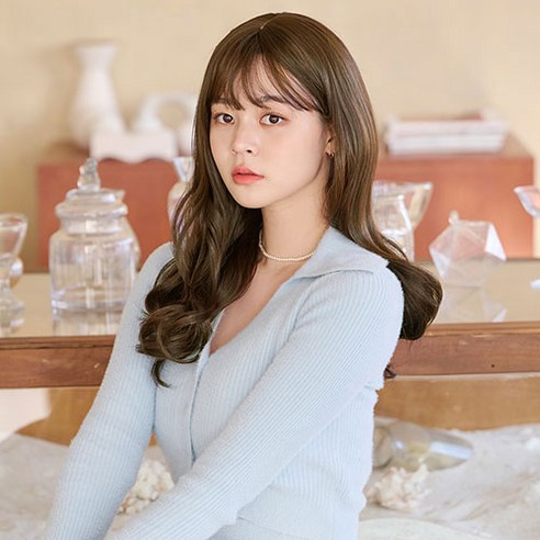 가발매니아 루시아 59cm 더썸위그 통가발(하이소프트사), 모카브라운