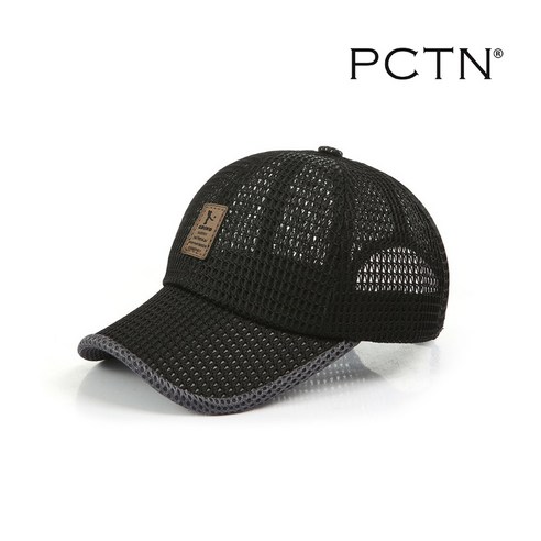 PCTN 망사 볼 캡 야구메쉬캡 남자망사골프모자 여성 메쉬 워터파크 물놀이 모자, 블랙