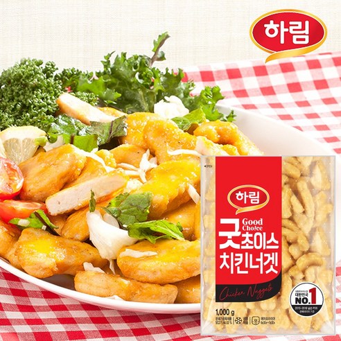 하림 굿초이스 치킨너겟, 1kg, 1개