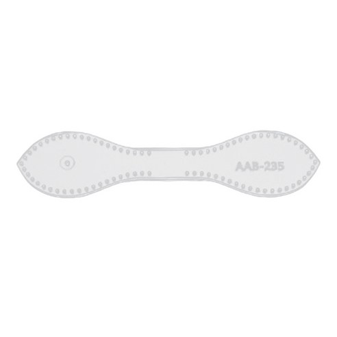 Ursmart 아크릴 키 체인 패턴 스텐실 템플릿 가죽 공예 도구, AAB-235 1Pcs, 설명