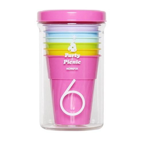 코멕스 피크닉컵 6P 실용적인 외출용 컵
