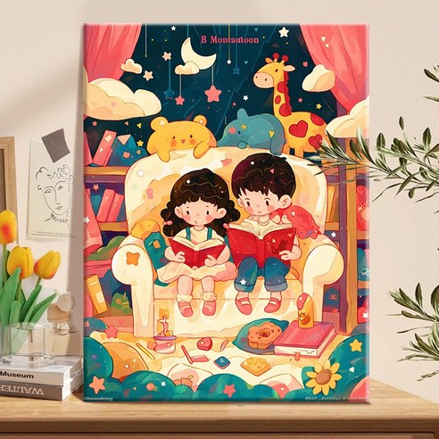 피포페인팅 DIY 명화그리기 유화 그림 그리기 아크릴화 30*40cm, 27타입, 1개