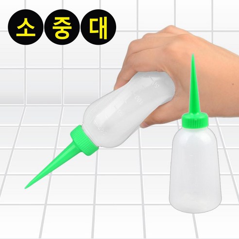 미술놀이용 말랑말랑한 뾰족한 노즐 공병 줄눈튜브 소분통 립밤용기 빈병 비즈 약통, 1개, 소