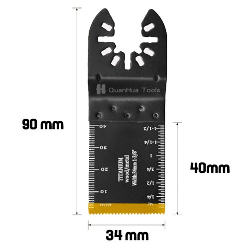 멀티커터날 티타늄 34mm 5개 세트 만능 컷팅날 디월트 밀워키 호환 모음