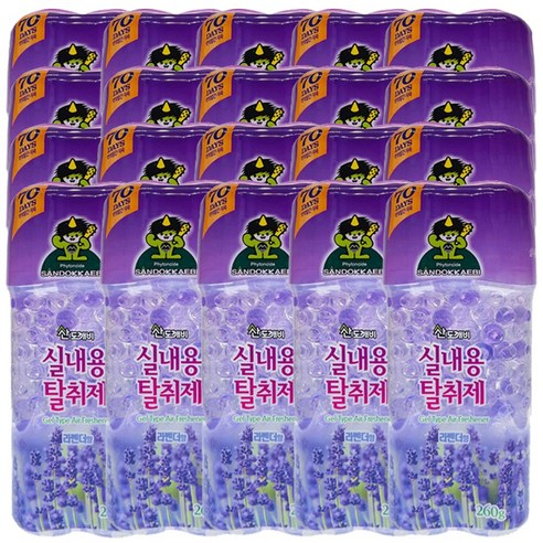 산도깨비 방향제 실내용 탈취제260g 라벤더향 x 20개(한박스), 260g, 20개