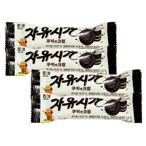 자유시간 쿠키앤크림, 30g, 4개