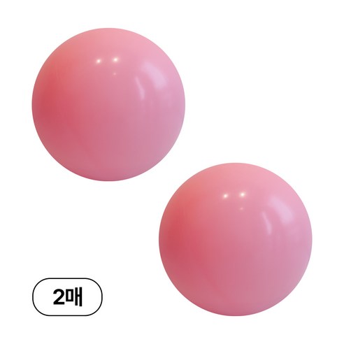 디어플레이스 90cm 대형 원형 풍선, 2매, 08_핑크
