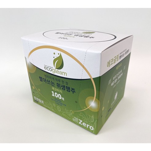 에코글림 빨아쓰는 위생행주 에코터치, 100매입, 1개