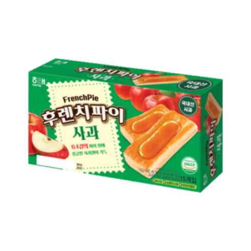 해태 후렌치파이 사과(192g), 1개