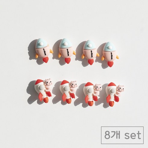 84x84 인테리어 냉장고 자석 마그넷, 우주선8p