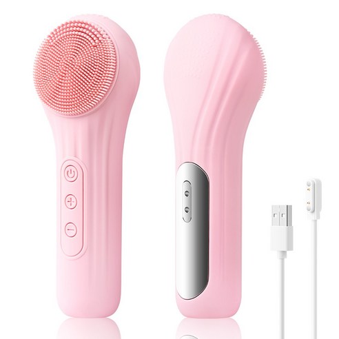진동클렌저 추천 상품LOMESO 진동클렌저 실리콘 브러시 세안 전동 클렌저 온열 얼굴클렌징기계 제품 사진