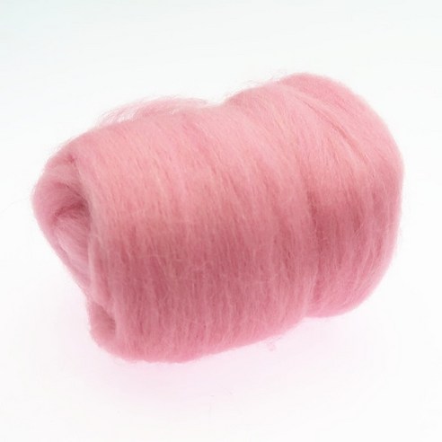 양모펠트 인형키링만들기 양모키링 10g/50g/100g 핑크 시리즈 양모 섬유 꽃 동물 장난감 Felting 수제 회전 DIY 공예 재료 도구 크리스마스를 느꼈다, [03] 10g, [09] 38