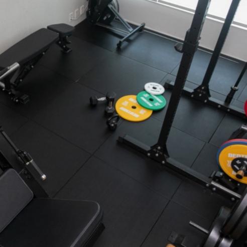 홈짐을 위한 완벽한 선택, 고경도 우레탄 방음 방진 매트 맞춤매트