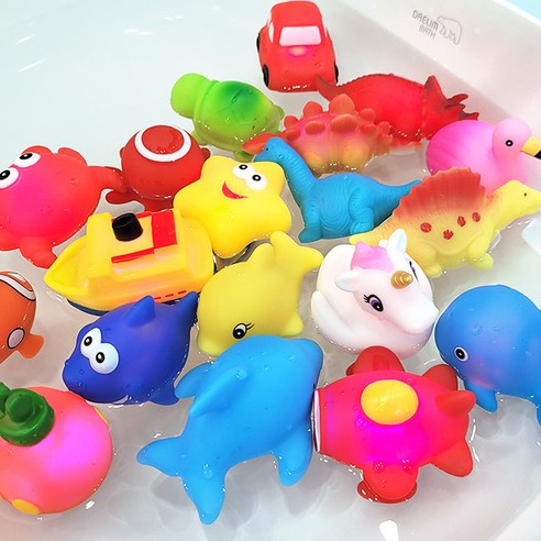 [블럭팜] LED 아기목욕용품 물놀이 장난감 공룡 당일발송, 02.꼬북이