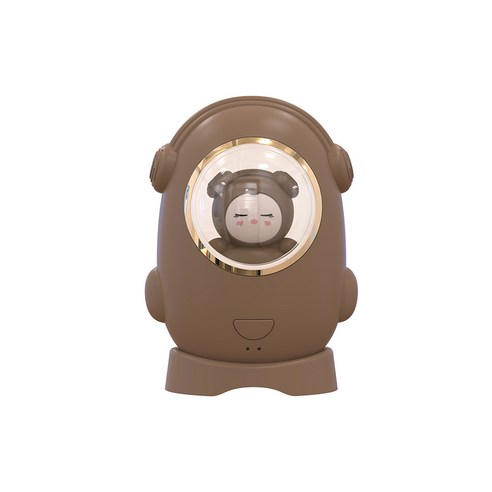 휴대용 USB 충전식 손난로 & 무드등, 브라운