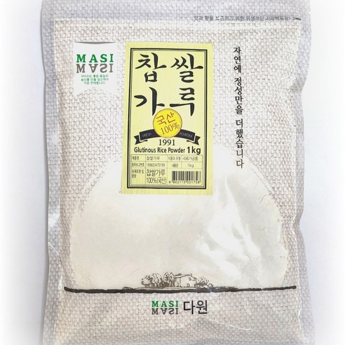 국내산 찹쌀가루 1kg, 1개