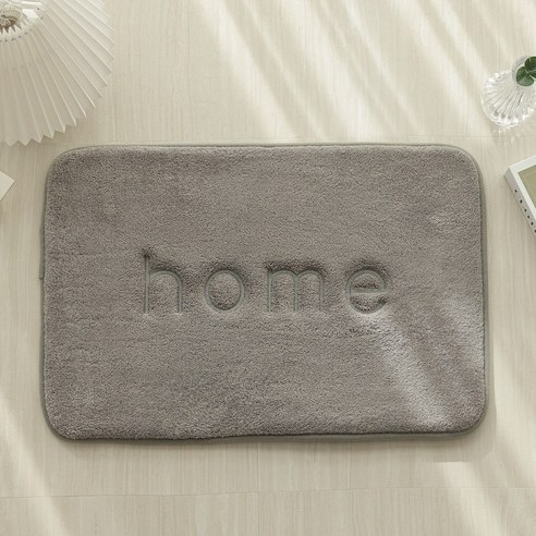 HOME & LIVING 메모리폼 발매트, 40cm*60cm, 그레이, 1개