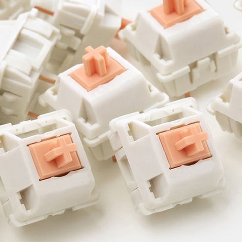 키보드스위치 MMD 홀리 팬더 기계식 키보드 스위치 3 핀 촉각 55g 62g 67g POM 스템, 90 PCS, [03] 67g, 67g+90 PCS