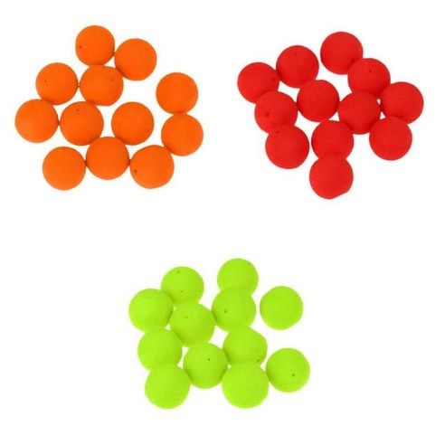 3개의 상자 위로 연약한 Boilies 미끼 잉어 낚시는 떠 있는 냄새 3개의 색깔을 미끼합니다, 14mm, 오렌지 고구마, 레드 딸기, 그린 애플, 설명