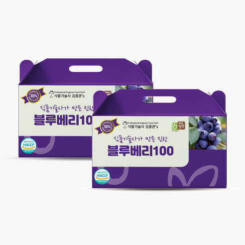 네오팜 식품기술사 김종관's 블루베리 100, 80ml, 60개