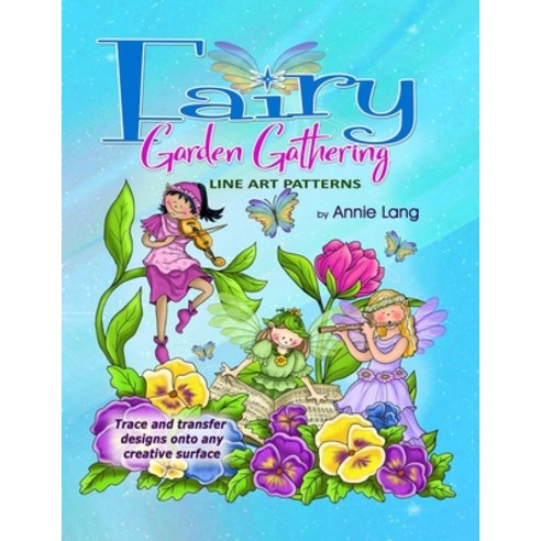 Fairy Garden Gathering: Line Art Patterns Paperback, Independently Published