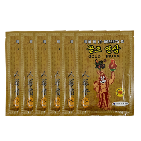 골드 인삼 건강 패드, 6개, 25매입