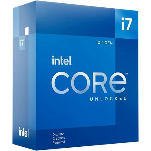Intel 인텔® 코어™ i712700KF 12코어 데스크탑 프로세서8P4E 최대 5.0GHz LGA1700 125W 600 시리즈 칩셋