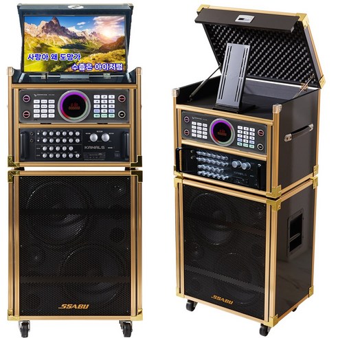 금영 KMS-S700 고급형 400W 노래방기기SET 가정용이동식 고정식반주기 풀셋트 악보표출 노래교실 녹음기능 최신곡 5만여곡, S800LED TV 이동식세트