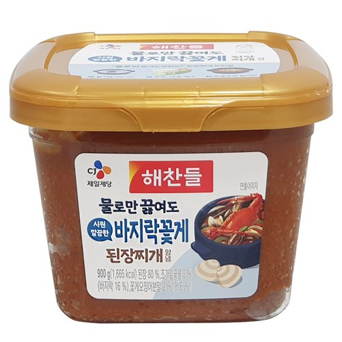 해찬들 물로만 끓여도 시원 깔끔한 바지락꽃게 된장찌개양념, 1개, 900g